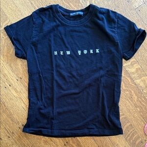 Vintage Brandy Melville New York Embroidered Graphic T Shirt